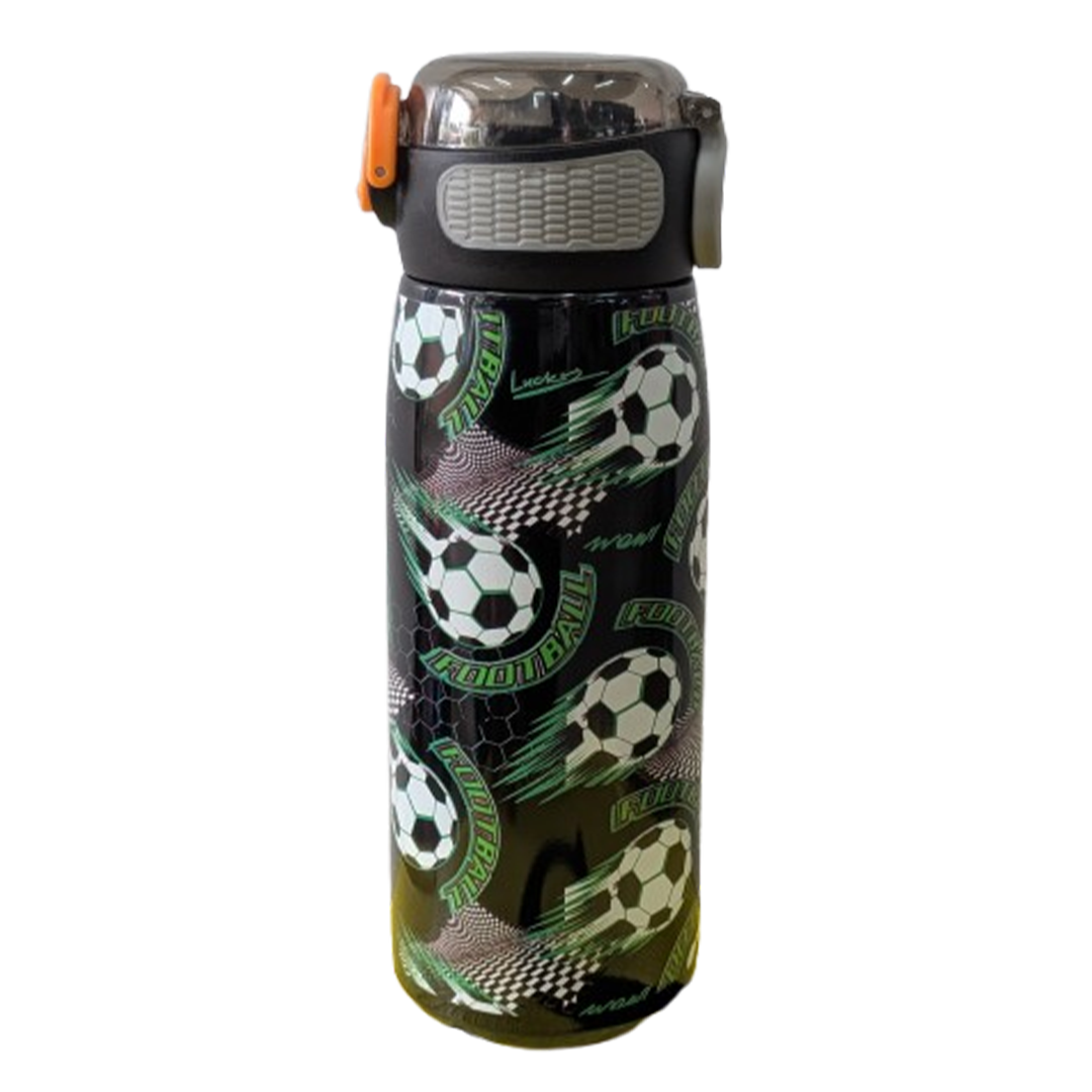 Football Print Kids Water Bottle